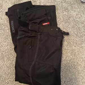 Sedici Men’s Motorcycle Riding Pants Black Textile Removable Liner Size L